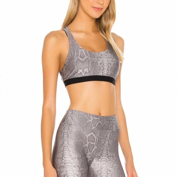 KORAL Tax Infinity Sports Bra Snakeprint Size Small Reptile - Picture 4 of 8
